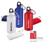 Aluminum Sports Water Bottle And Towel Set - Image 2