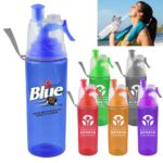 600ML Water Bottle With Misting Spray
