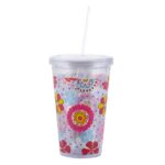 16 oz Double Wall Acrylic Tumbler With Straw - Image 6