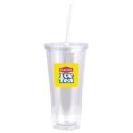 20 oz. Double Wall Acrylic Tumbler With Straw - Image 5