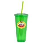 20 oz. Double Wall Acrylic Tumbler With Straw - Image 3