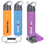 600ML Foldable Silicone Water Bottle