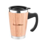12 oz.Stainless Steel Bamboo Travel Mug - Image 2