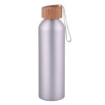 600ML Aluminum Water Bottle With Bamboo Lid - Image 3