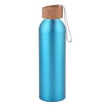 600ML Aluminum Water Bottle With Bamboo Lid - Image 4