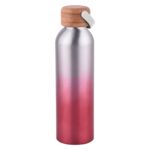 600ML Aluminum Water Bottle With Bamboo Lid - Image 4