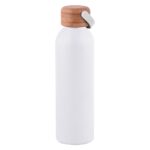 600ML Aluminum Water Bottle With Bamboo Lid - Image 3
