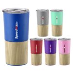 20 oz Thermo Tumbler With Bamboo Holder - Image 2
