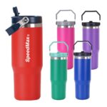 30 oz.Stainless Steel Insulated Tumbler W/Flip Handle