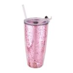 28 oz Double Wall Plastic Tumbler With Glitter Insert - Image 3