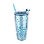 28 oz Double Wall Plastic Tumbler With Glitter Insert - Image 4