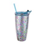 28 oz Double Wall Plastic Tumbler With Glitter Insert - Image 6