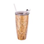 28 oz Double Wall Plastic Tumbler With Glitter Insert - Image 2