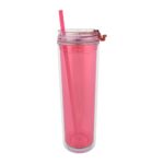 24oz.Double Wall Acrylic Tumbler With Straw - Image 3