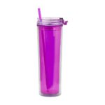 24oz.Double Wall Acrylic Tumbler With Straw - Image 4