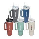 40 oz. Stainless Steel Insulated Mug W/Straw - Image 2