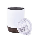 8 oz Stainless Steel Insulated Cup W/Cork Look Base - Image 5