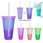 20 oz Color-Changing Tumbler With Straw