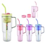 40 OZ Plastic Mug With Fruit Filter
