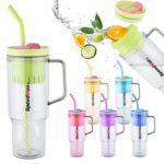 40 OZ Plastic Mug With Fruit Filter