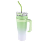 40 oz.Stainless Steel Thermo Mug With Straw - Image 3