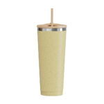 710ML Coffee Grounds Fiber Cup With Straw - Image 5