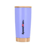20 oz Stainless Steel Insulated Travel Tumbler W/Bamboo Lid & Base - Image 3
