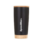 20 oz Stainless Steel Insulated Travel Tumbler W/Bamboo Lid & Base - Image 6