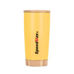 20 oz Stainless Steel Insulated Travel Tumbler W/Bamboo Lid & Base - Image 8