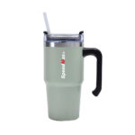 20 oz. Stainless Steel Insulated Travel Mug With Straw - Image 3