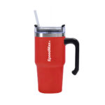 20 oz. Stainless Steel Insulated Travel Mug With Straw - Image 4