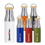 500ML Insulated Stainless Steel Water Bottle W/Bamboo Lid - Image 2