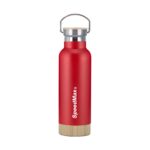 500ML Stainless Steel Insulated Water Bottle W/Bamboo Lid & Base - Image 4