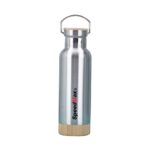 500ML Stainless Steel Insulated Water Bottle W/Bamboo Lid & Base - Image 5