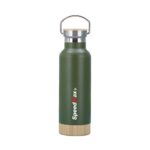 500ML Stainless Steel Insulated Water Bottle W/Bamboo Lid & Base - Image 6
