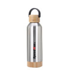 500ML Stainless Steel Insulated Water Bottle W/Bamboo Lid & Base - Image 5