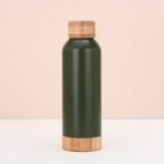 500ML Stainless Steel Insulated Water Bottle W/Bamboo Lid & Base - Image 11