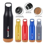 500ML Stainless Steel Insulated Water Bottle W/Cork Base