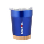 12 oz Stainless Steel Insulated Tumbler W/ Bamboo Base - Image 3