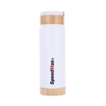 500ML Stainless Steel Insulated Water Bottle W/Bamboo Lid & Base - Image 4