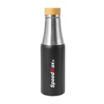 500ML Stainless Steel Insulated Water Bottle W/Bamboo Lid - Image 3