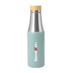 500ML Stainless Steel Insulated Water Bottle W/Bamboo Lid - Image 4