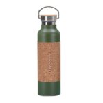 600ML Stainless Steel Insulated Water Bottle W/Cork Sleeve - Image 3