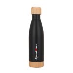 500ML Stainless Steel Insulated Water Bottle W/Bamboo Lid & Base - Image 4
