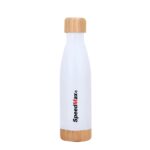 500ML Stainless Steel Insulated Water Bottle W/Bamboo Lid & Base - Image 5