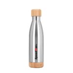 500ML Stainless Steel Insulated Water Bottle W/Bamboo Lid & Base - Image 6