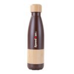 500ML Stainless Steel Insulated Water Bottle W/Bamboo Lid & Grip - Image 3