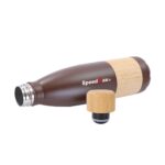 500ML Stainless Steel Insulated Water Bottle W/Bamboo Lid & Grip - Image 2