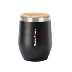 12 oz Stainless Steel Insulated Cup W/Bamboo Lid - Image 6