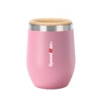 12 oz Stainless Steel Insulated Cup W/Bamboo Lid - Image 2